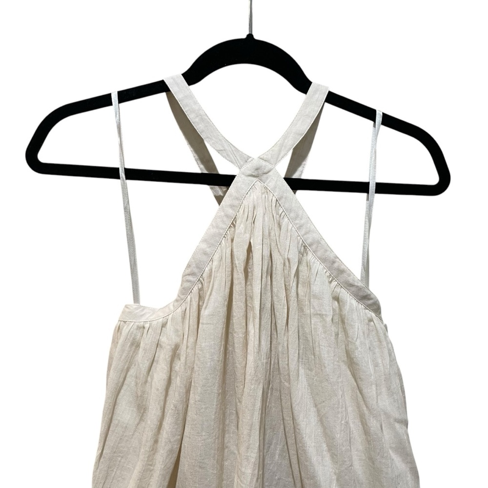 Tularosa Holden Halter Mini Dress Sleeveless Lace Trim Cream Size Small - Picture 5 of 9